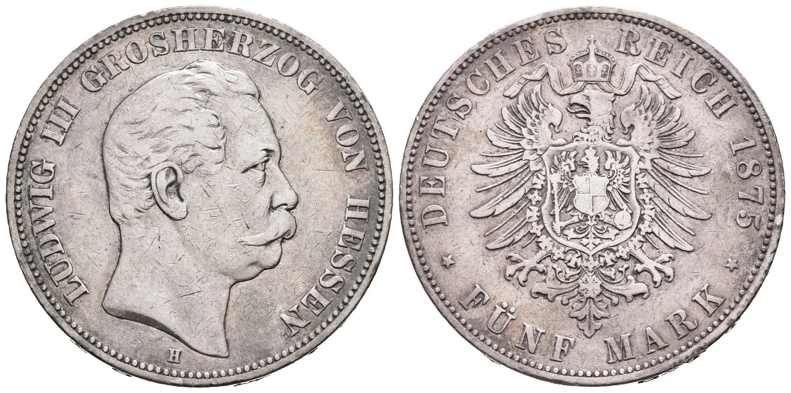 Hesensko, 5 Marka 1875