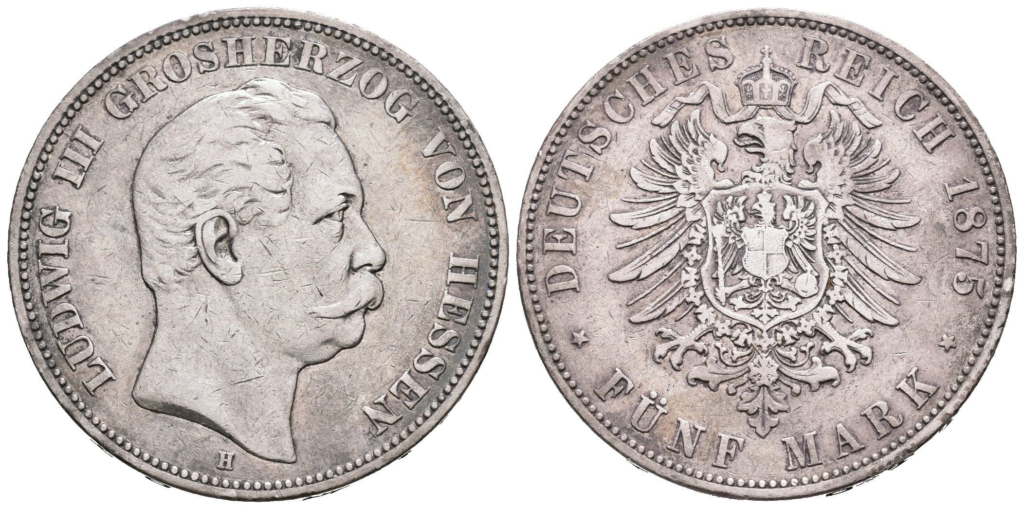 Hesensko, 5 Marka 1875