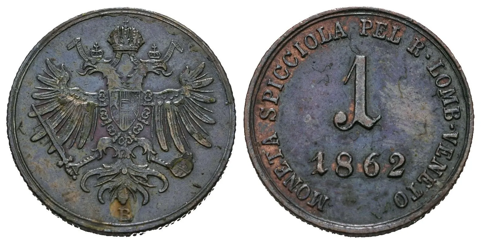 1 Soldo 1862 B