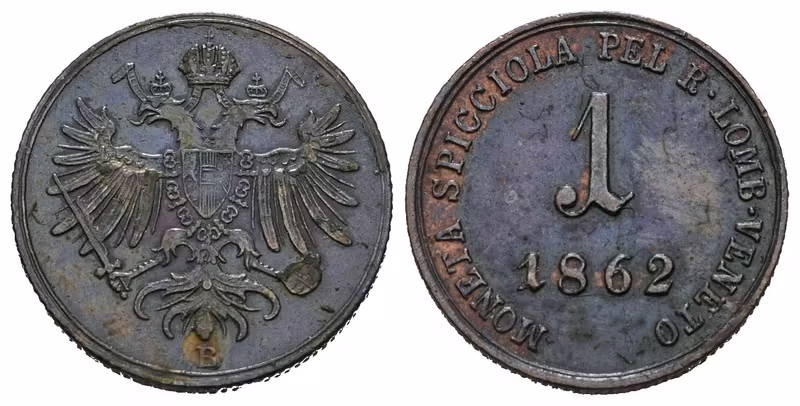 1 Soldo 1862 B