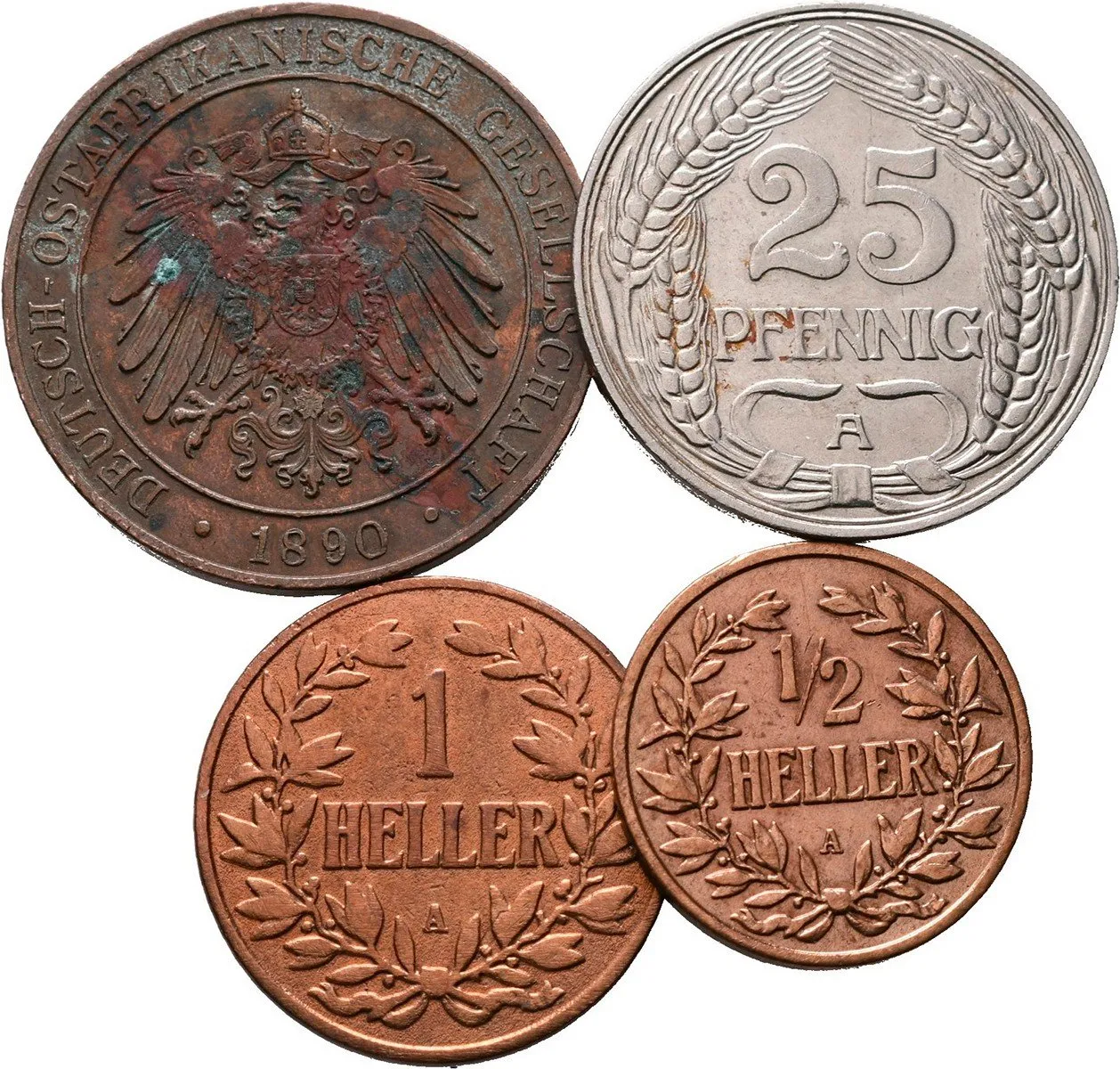 Koloniální ražby, Německá Východní Afrika — 1