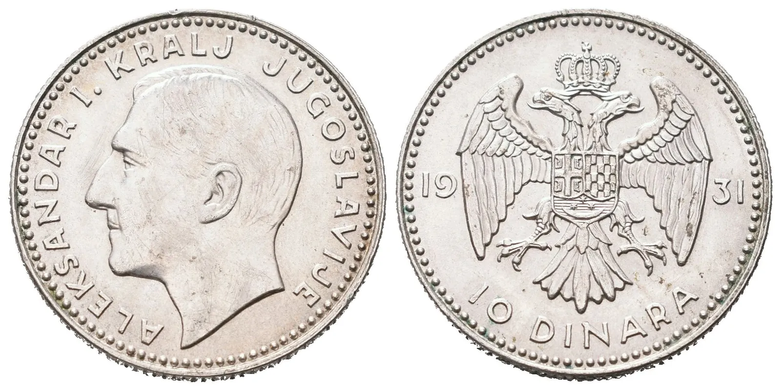 Jugoslávie, 10 Dinar 1931