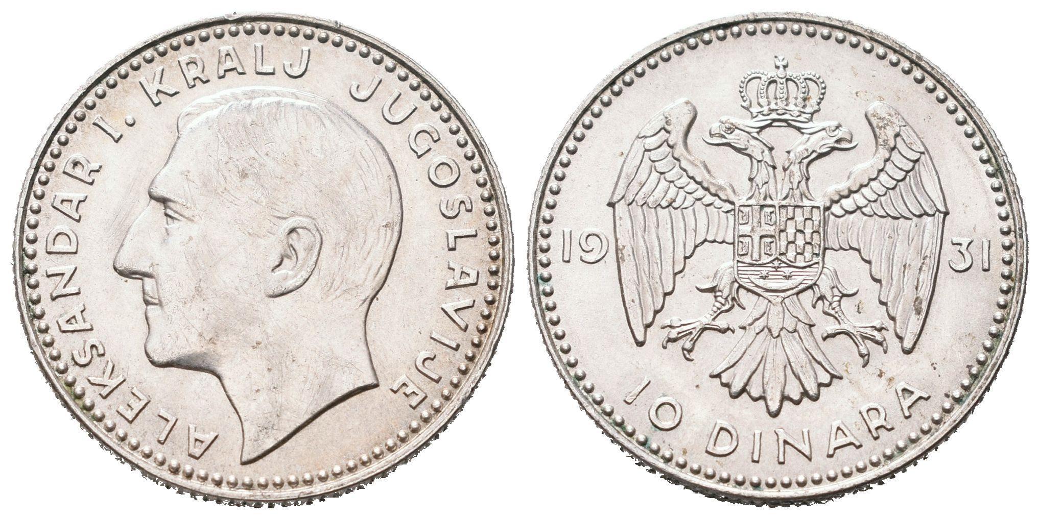Jugoslávie, 10 Dinar 1931