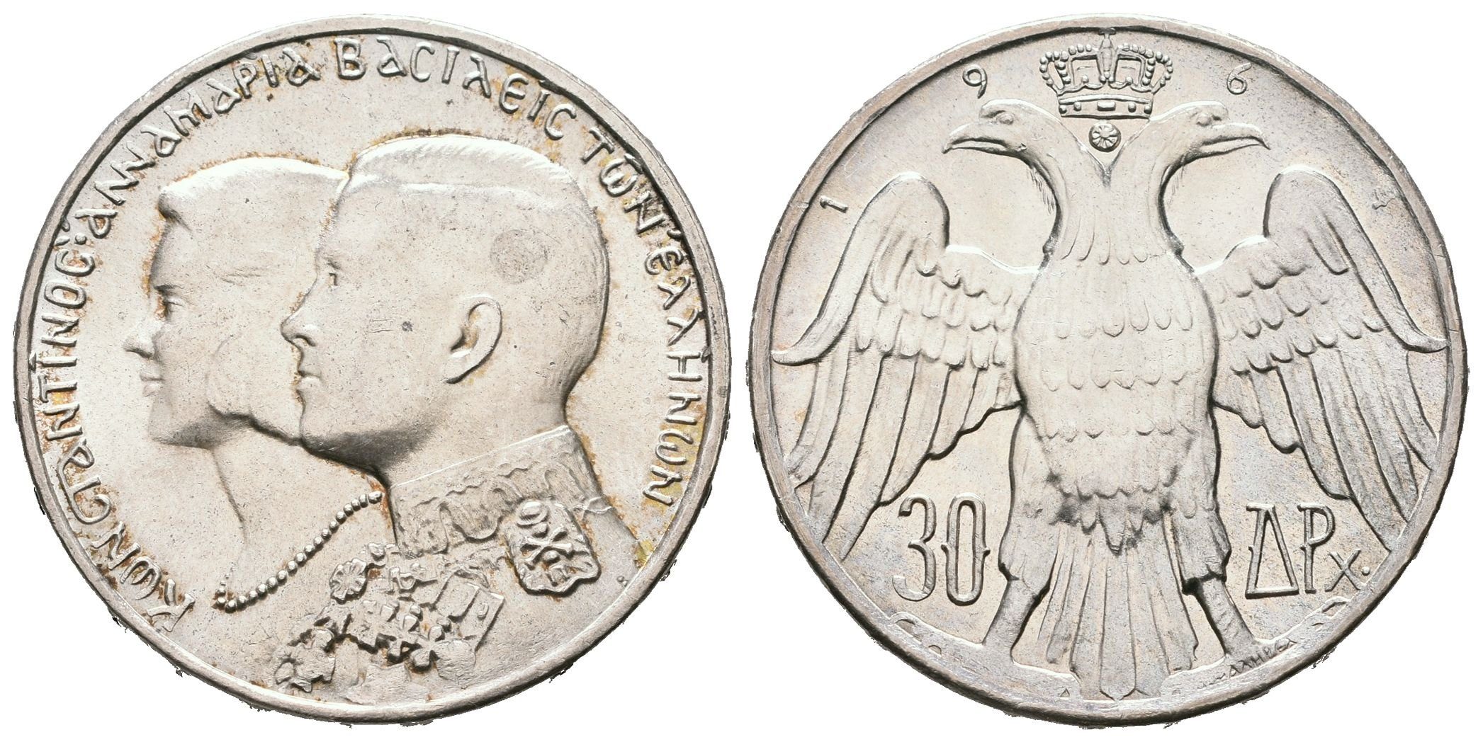 Řecko, 30 Drachma 1964