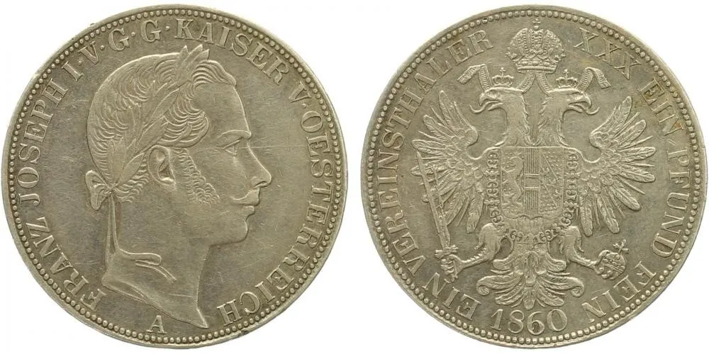 Rakouská a spolková měna, 1857 - 1892 — 1
