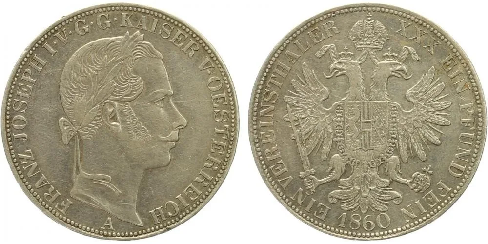 Rakouská a spolková měna, 1857 - 1892 — 1