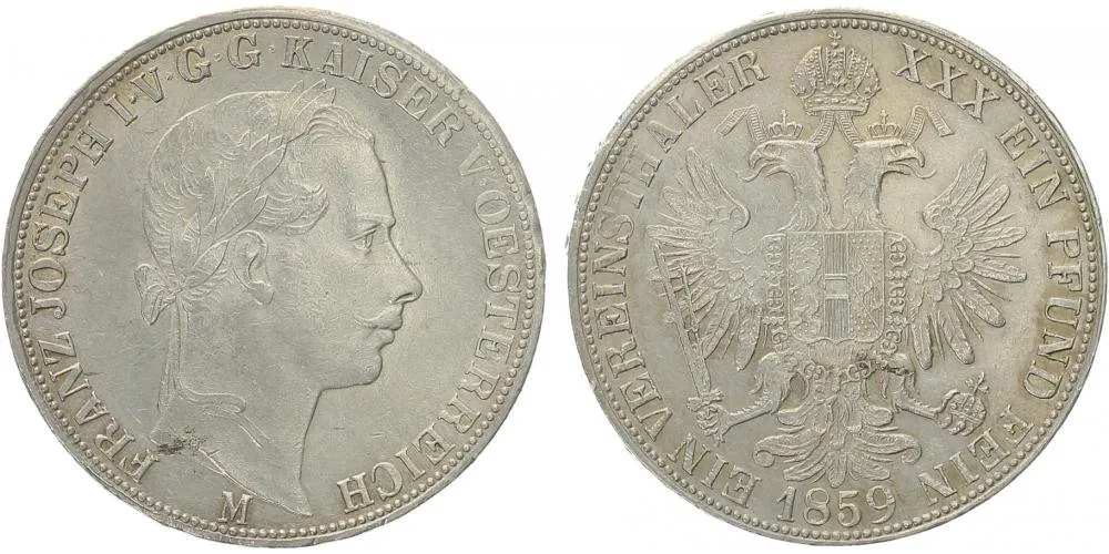 Rakouská a spolková měna, 1857 - 1892 — 1