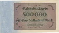 Německo, 500000 Mark 1923, Ro.87b - fotografie 2