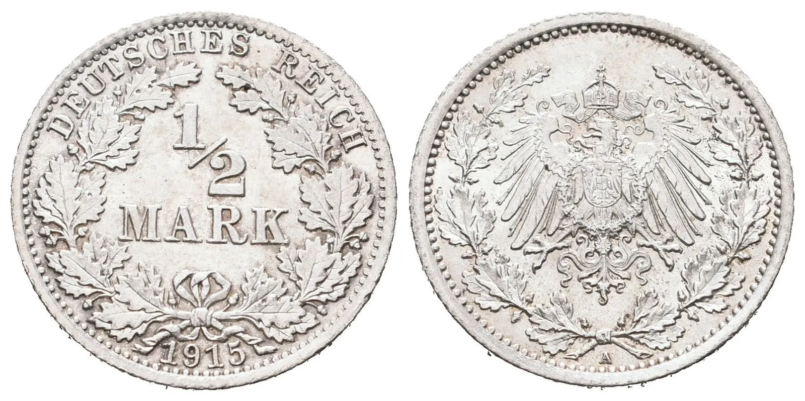 Německé císařství, 1/2 Marka 1915 A