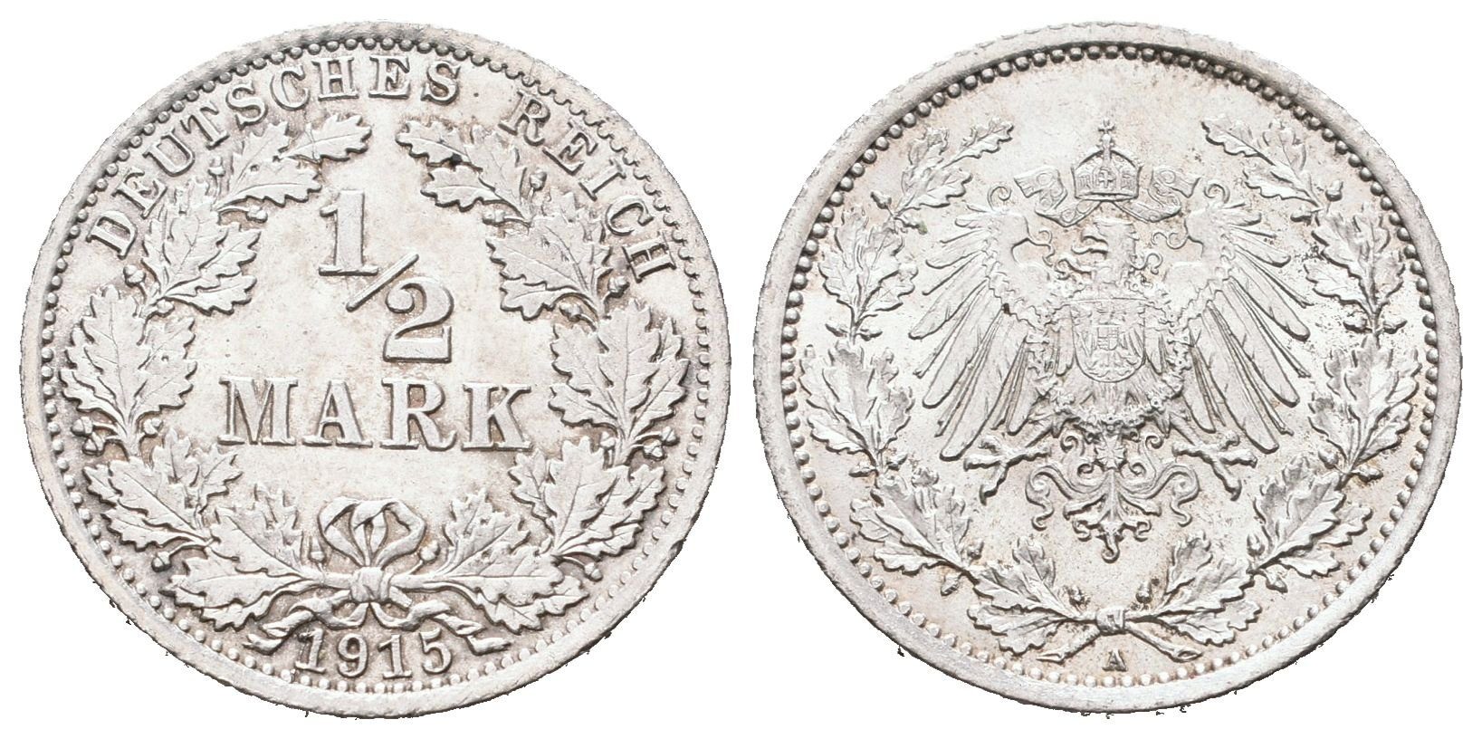 Německé císařství, 1/2 Marka 1915 A