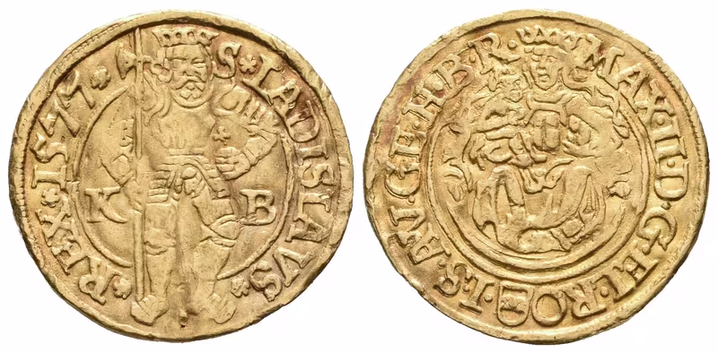 Maximilian II., Dukát 1577 KB, Kremnica