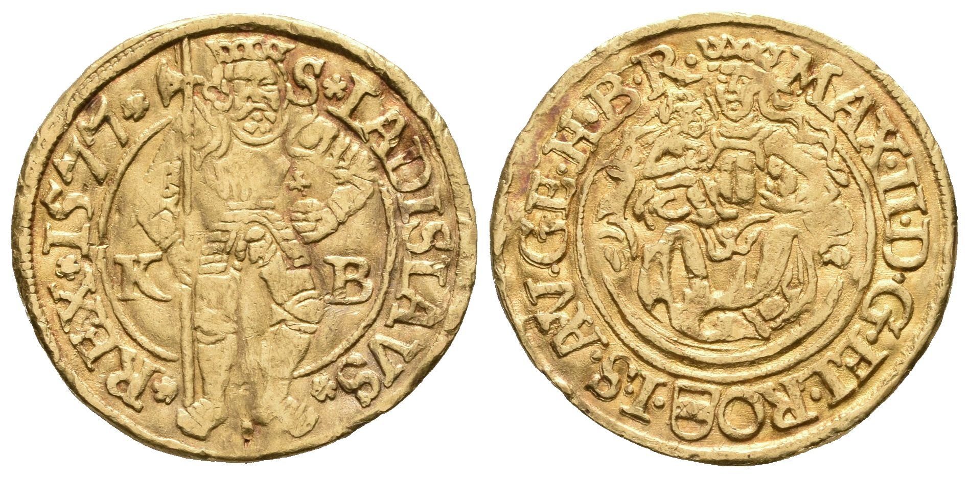 Maximilian II., Dukát 1577 KB, Kremnica