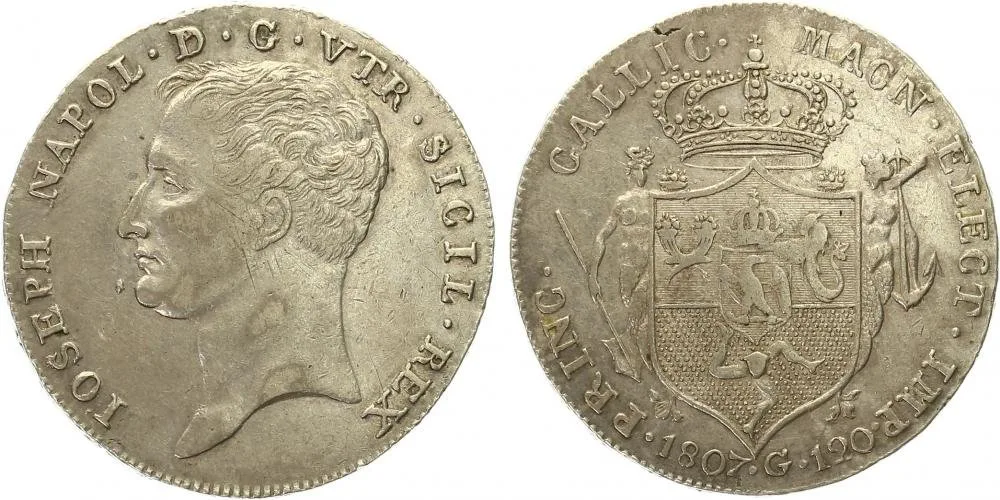 Itálie - Neapol a Sicilie, Joseph Napoleon, 1806 - 1808 — 1