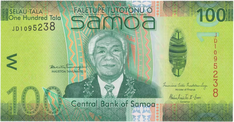 Samoa, 100 Tala 2008, P.42a