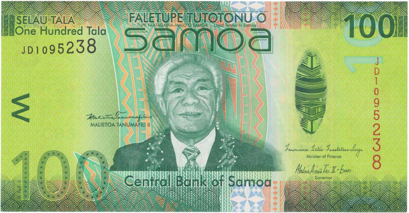 Samoa, 100 Tala 2008, P.42a
