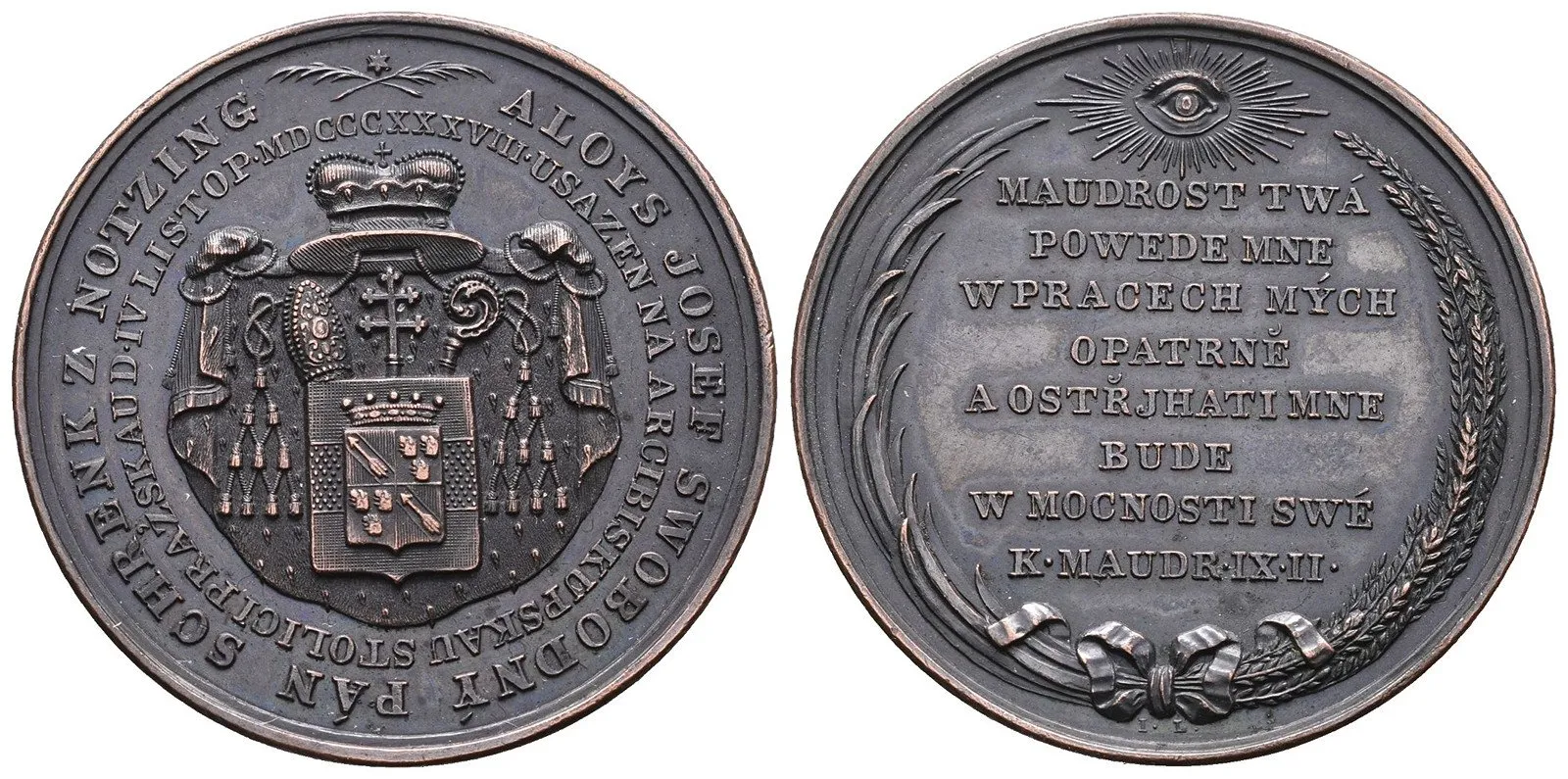 Praha - arcibiskupství, Alois Josef Schrenk z Notzing, 1838 - 1849 — 1