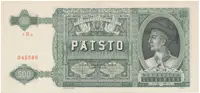 500 Koruna 1941, série 5Bg, Hej.52a.S1