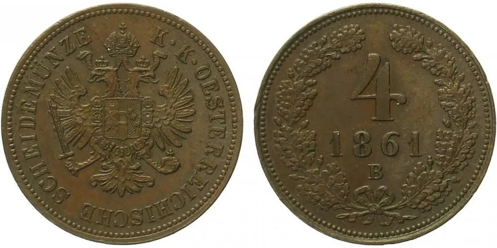 Rakouská a spolková měna, 1857 - 1892 — 1