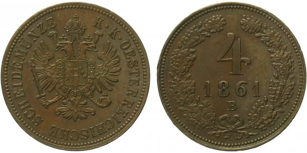 Rakouská a spolková měna, 1857 - 1892 — 1