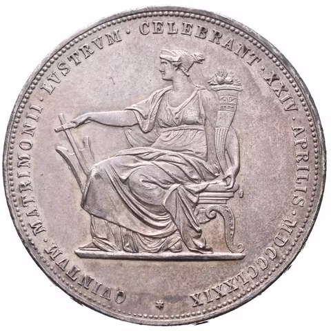 2 Zlatník 1879 - Stříbrná svatba, velmi pěkná zachovalost,