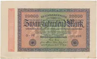 Německo, 20000 Mark 1923, Ro.84j