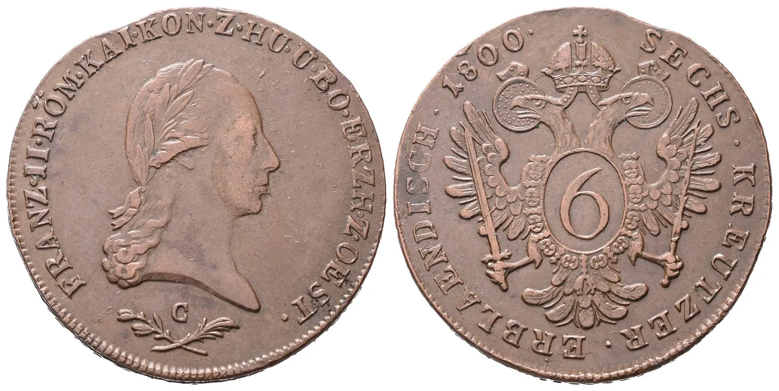 František II., 6 Krejcar 1800 C