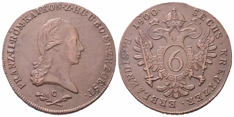 František II., 6 Krejcar 1800 C