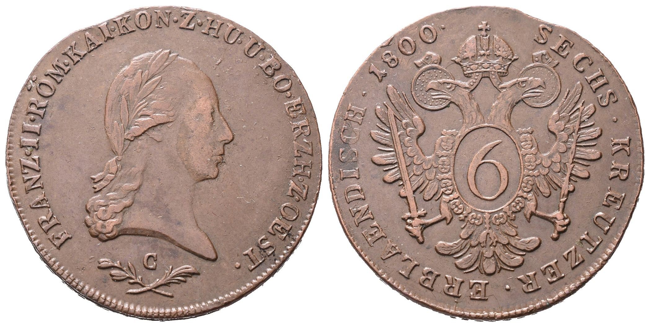 František II., 6 Krejcar 1800 C