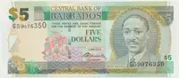 Barbados, 5 Dollars 2012, P.67c