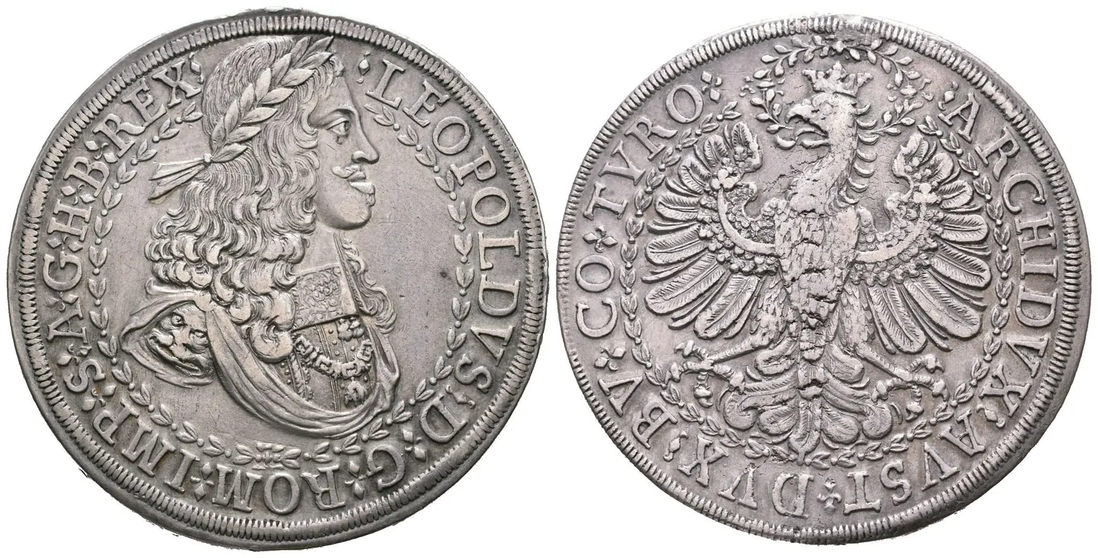 2 Tolar b.l. (1680), Hall, Dav.3247, KM.648.1, — 1