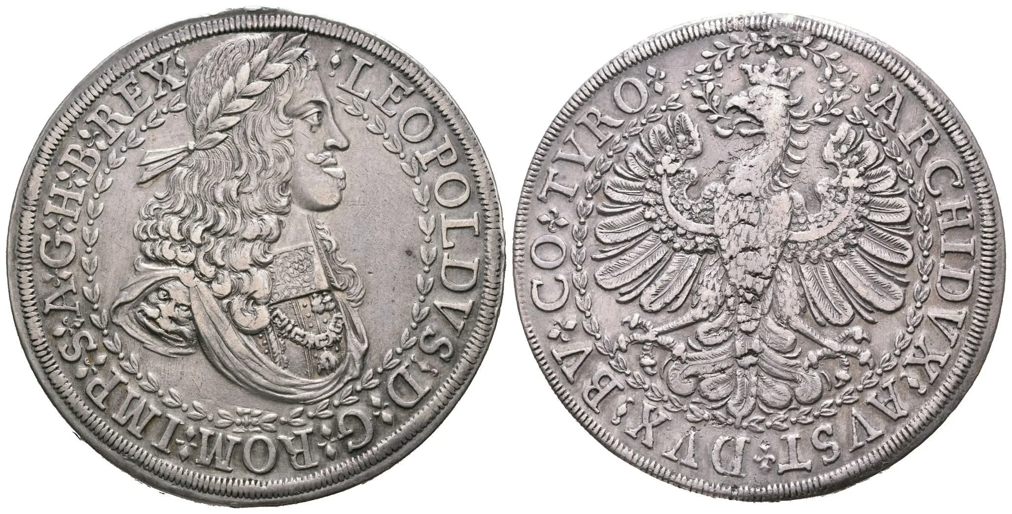 2 Tolar b.l. (1680), Hall, Dav.3247, KM.648.1, — 1