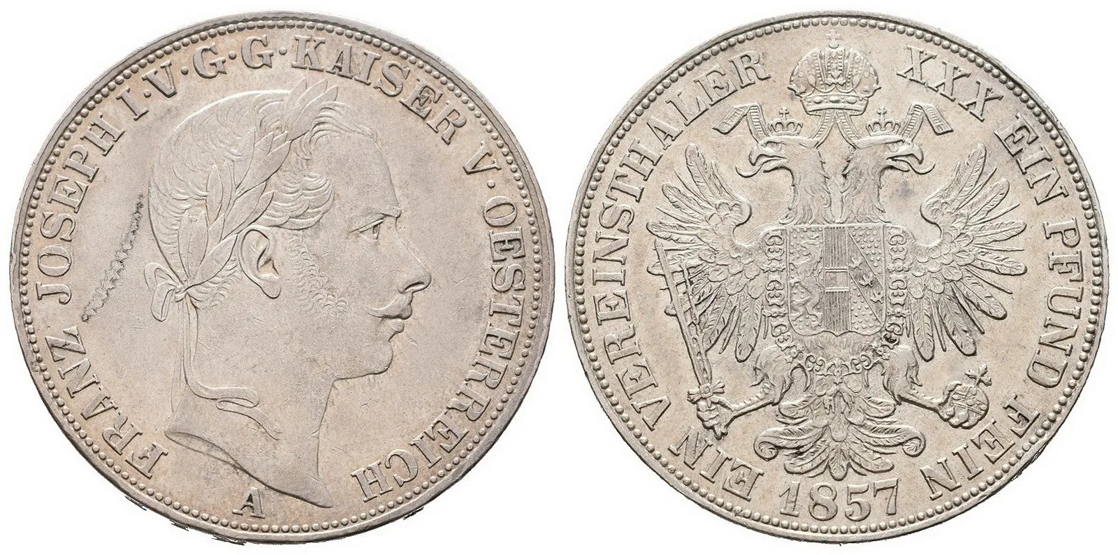 Rakouská a spolková měna, 1857 - 1892 — 1