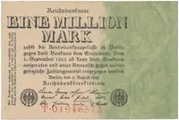 Německo, 1 Million Mark 1923, Ro.100