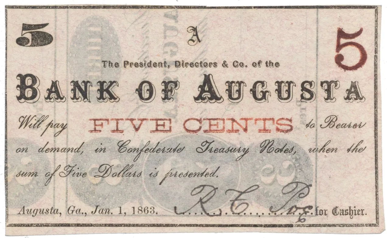 USA - Georgia, 5 Cent 1863