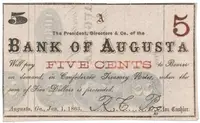 USA - Georgia, 5 Cent 1863