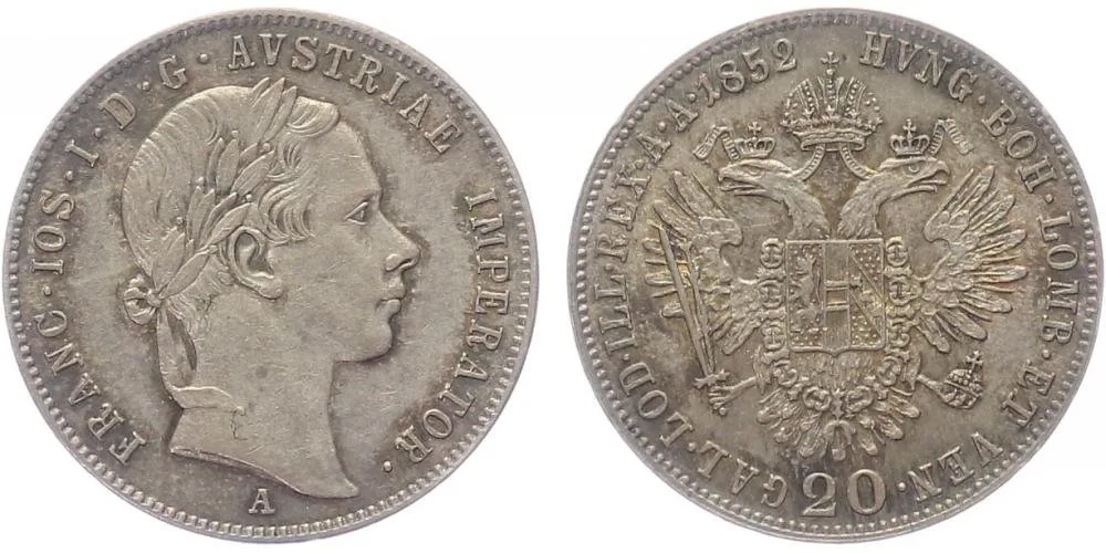 Konvenční měna, 1848 - 1857 — 1