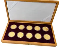 Sada zlatých mincí 5000 Kč - Mosty 2011 - 2015, luxusní dřevěná etue, certifikáty_10 ks — 4