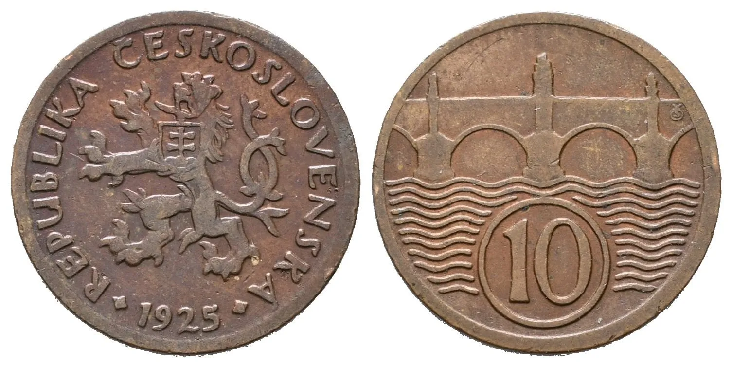 10 Haléř 1925