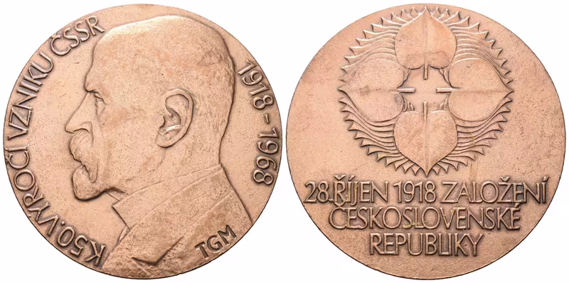 AE Medaile 1968 - K 50. výročí Československa