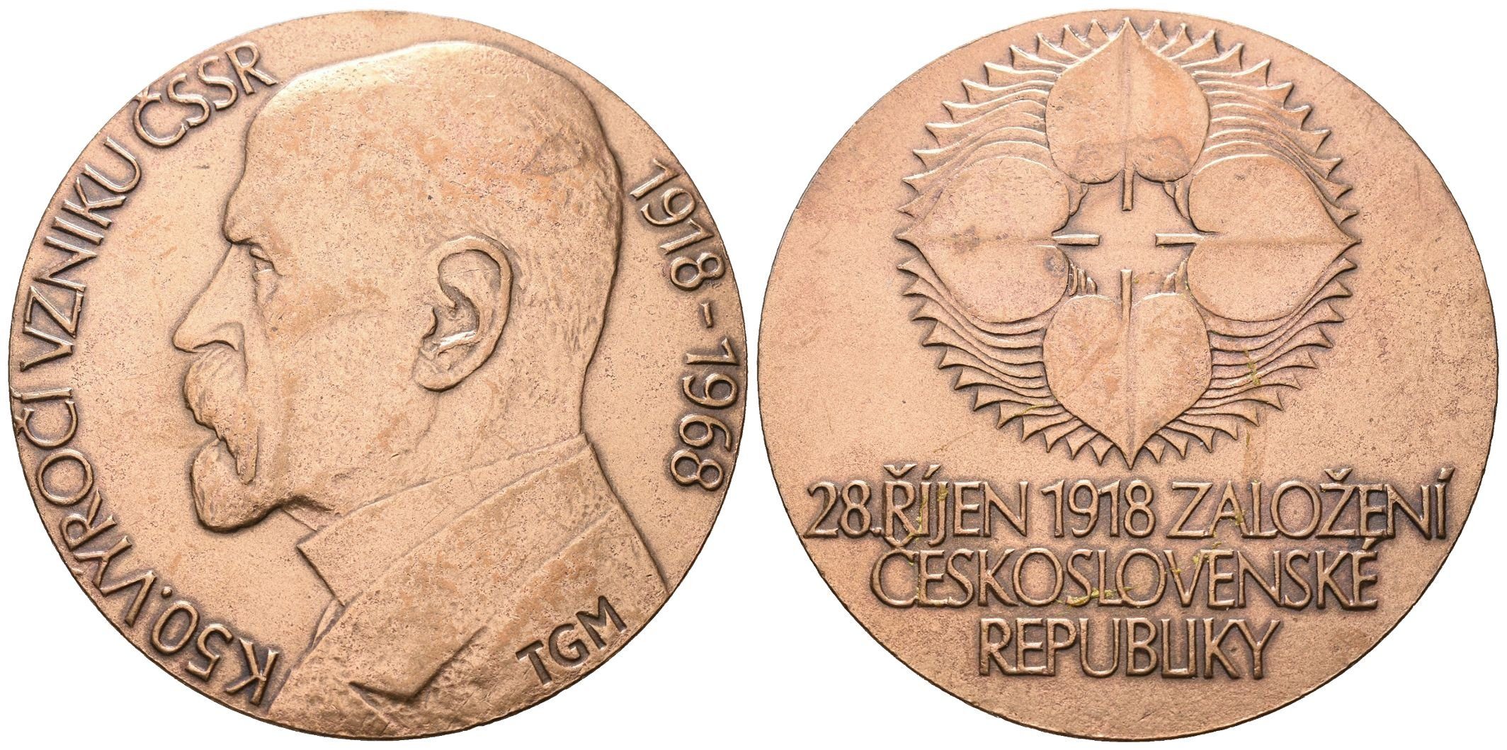 AE Medaile 1968 - K 50. výročí Československa