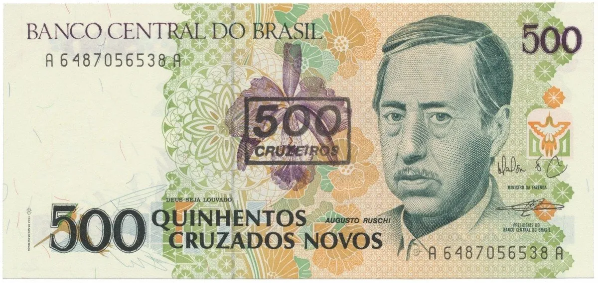 Brazílie, 500 Cruzeiros (1990), P.226b