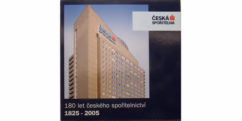 Ročníková sada mincí 2005 - 180 let českého spořitelnictví, bk