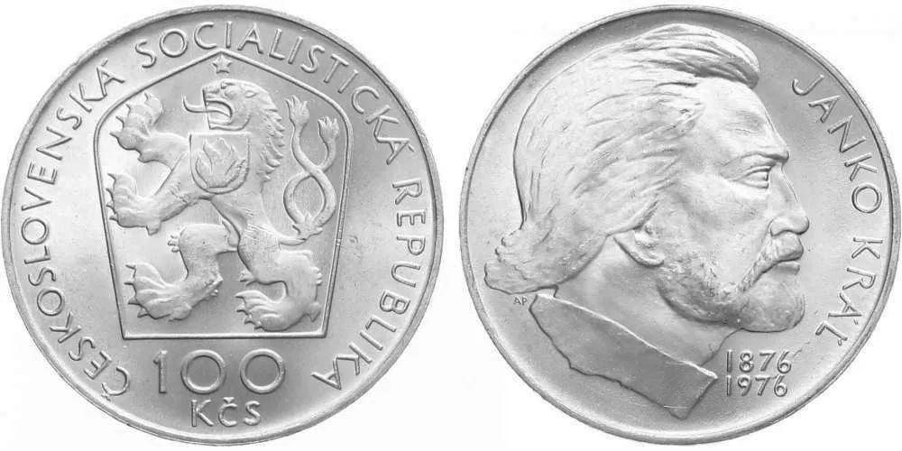 100 Kčs 1976 - Janko Kráľ
