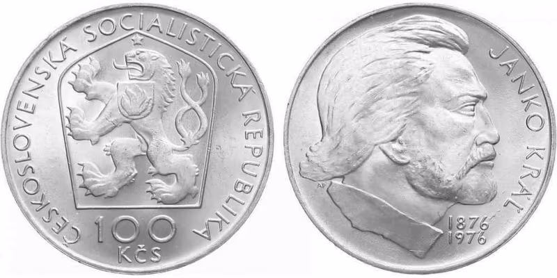 100 Kčs 1976 - Janko Kráľ
