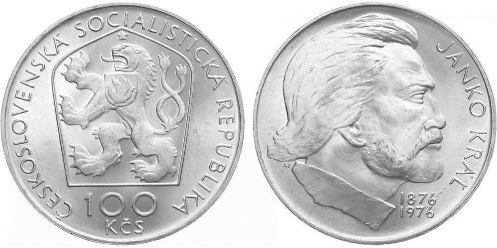 100 Kčs 1976 - Janko Kráľ