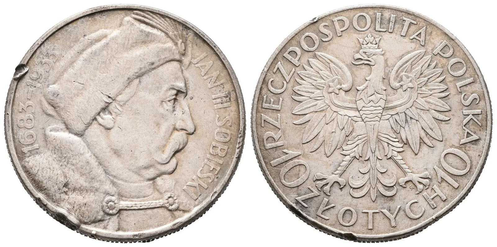 10 Zlotý 1933 - Jan III. Sobieski