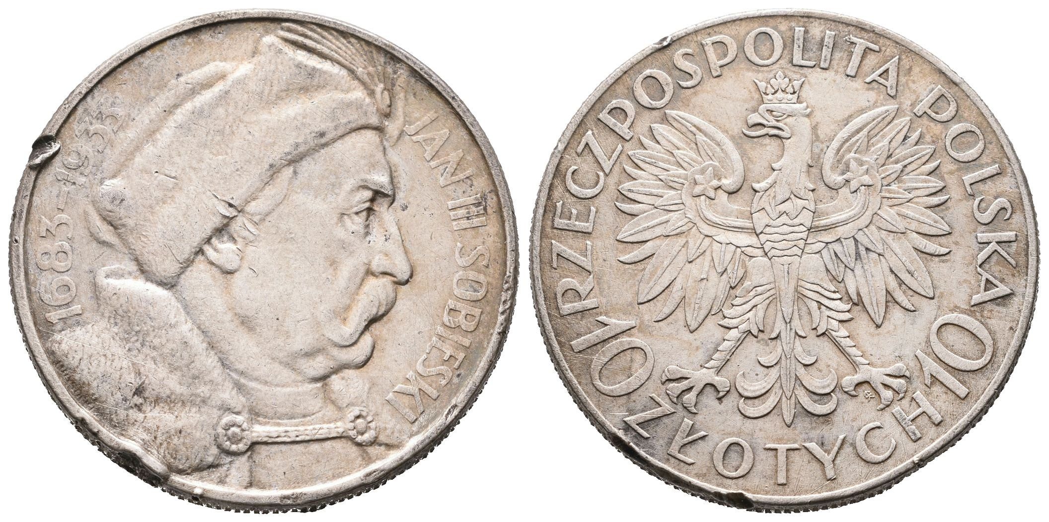 10 Zlotý 1933 - Jan III. Sobieski