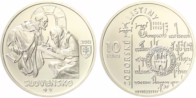 10 Euro 2010 - Zoborské listiny, běžná kvalita