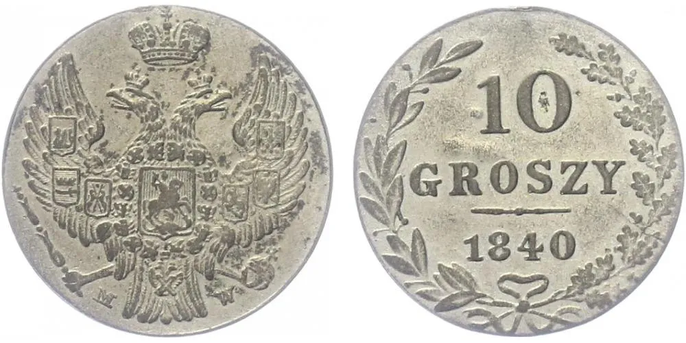 Ražby pro Polsko, Mikuláš I., 1825 - 1855 — 1