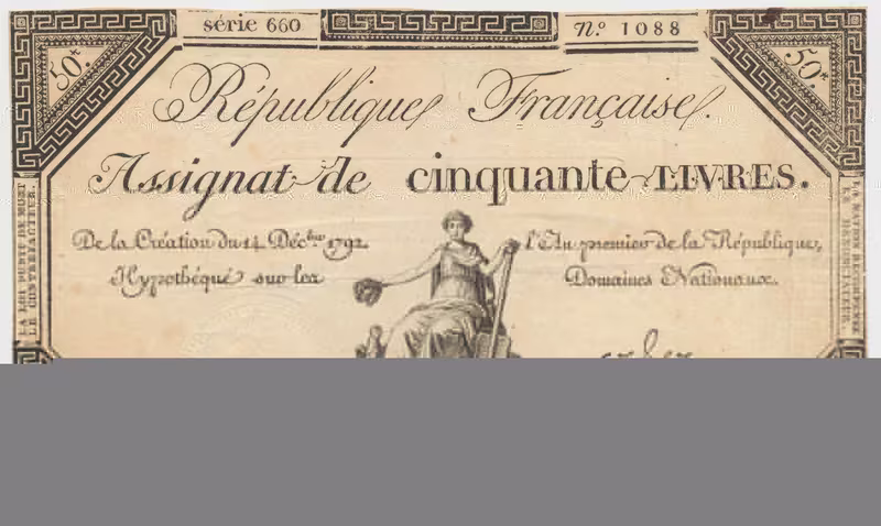 Francie, 50 Livres  14. 12. 1792, P.A72